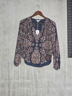 Veronica Beard Navy Solay Top Size 0